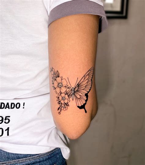 tatuagens de borboletas no braço